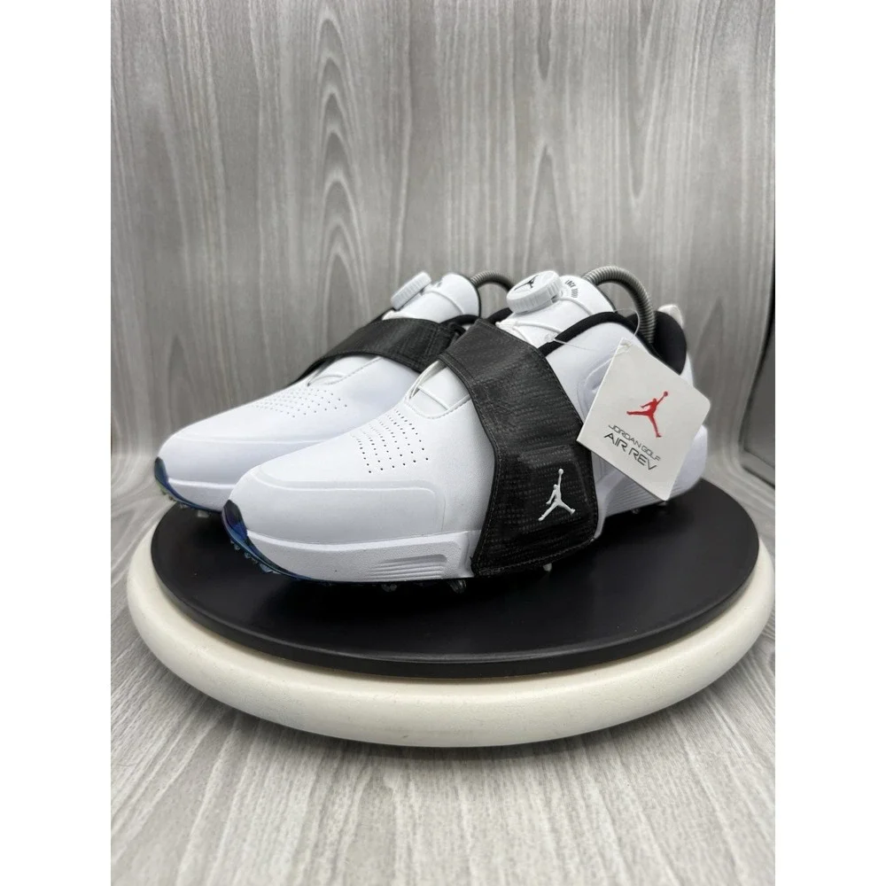 Jordan Air Rev BOA Mens Size 8.5 Nike Zoom White Black Golf Shoes FV6338-103 NEW